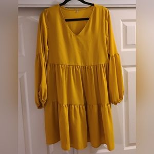 Amoretu Women Tunic Dress V Neck